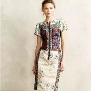 Anthropologie Byron Lars Brocade Dress US2